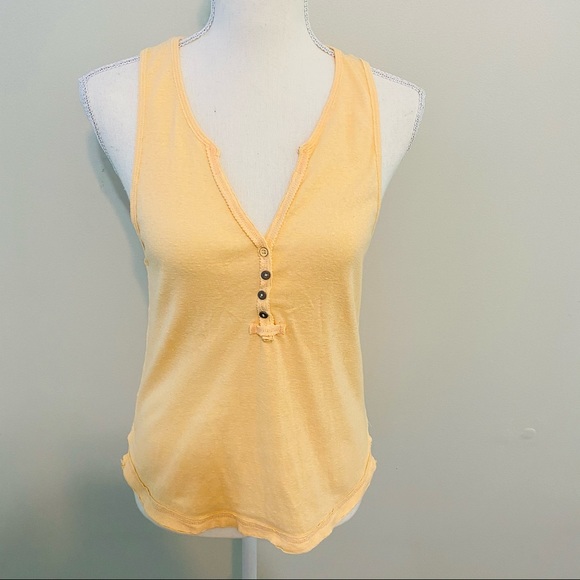 We The Free Tops - We the Free Peach Henley Style Tank Top Size S